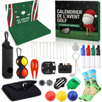 Calendrier de l'avent golf – 24 accessoires avec serviette, manchettes et chaussettes