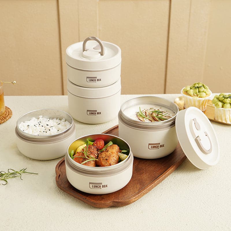Lunch box isotherme en inox – double paroi et sac de transport