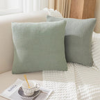 Housse de coussin jacquard gaufrée – relief tissé, fermeture invisible