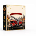 Calendrier de l'avent pompiers – 24 véhicules en acrylique à poser ou suspendre
