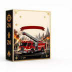 Calendrier de l'avent pompiers – 24 véhicules en acrylique à poser ou suspendre