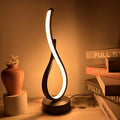 Lampe de chevet LED courbée – trois teintes et intensité réglable