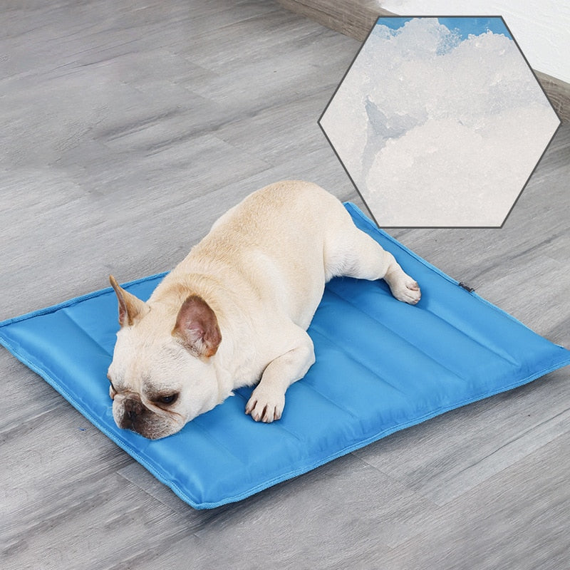 Tapis rafraîchissant pour chien – à remplir d'eau, pliable