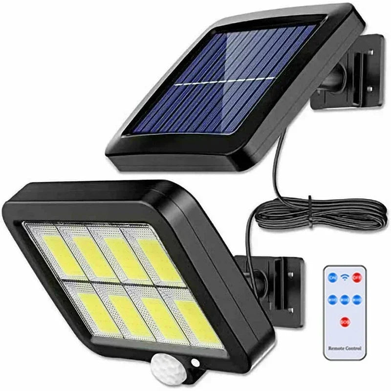 Projecteur solaire à LED COB – détecteur de mouvement et trois modes
