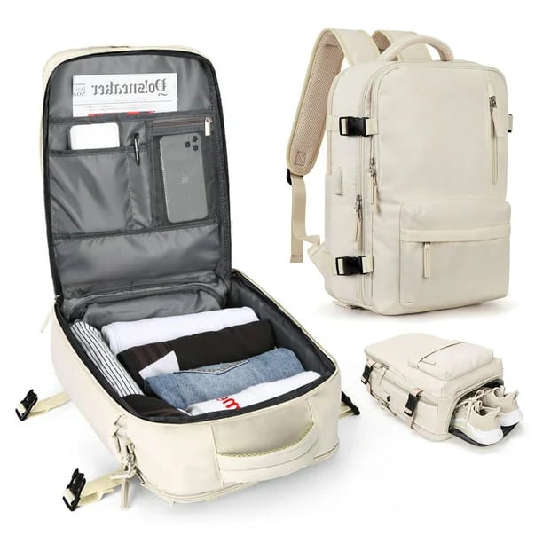 Sac à dos de voyage 35 L – compartiment à chaussures et port USB