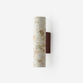 Applique murale cylindrique en terrazzo – éclairage haut et bas