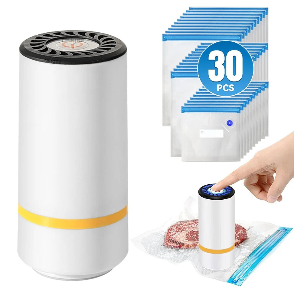 Pompe à vide alimentaire rechargeable – sacs réutilisables