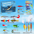 Calendrier de l'avent pêche – 24 leurres pour brochet, perche et truite