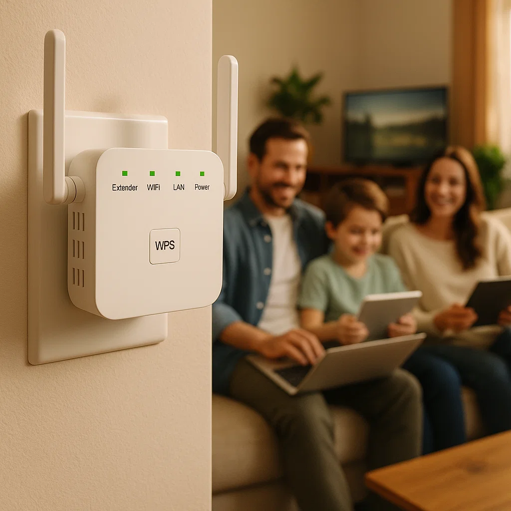 Répéteur wifi double bande – installation par bouton WPS