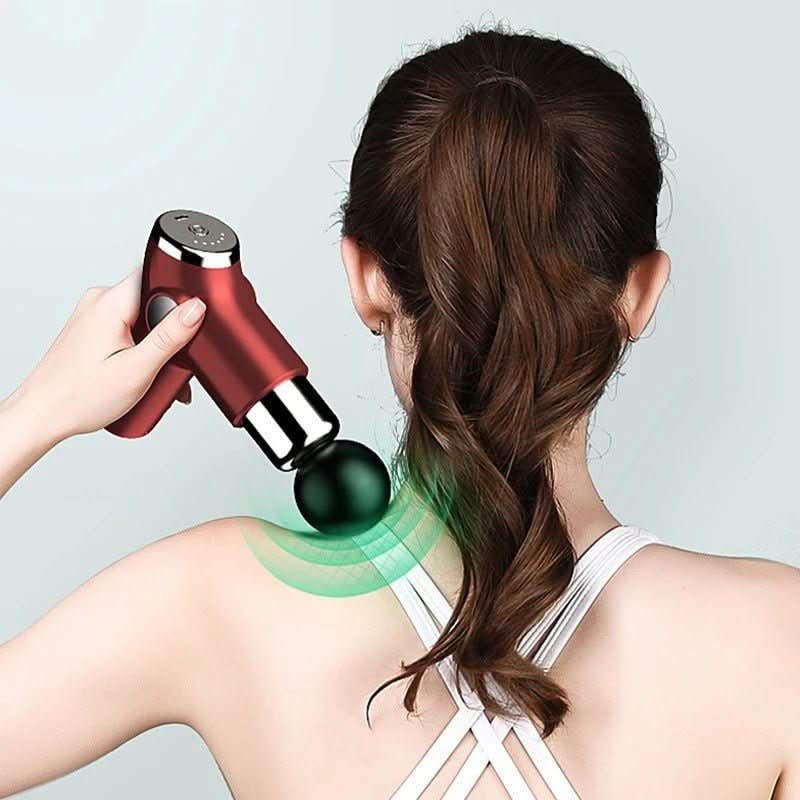 Pistolet de massage compact – percussion, batterie USB-C, tête boule