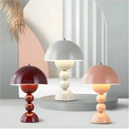 Lampe de table LED champignon – style scandinave, intensité variable
