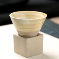 Tasses en céramique sans anse, lot de 2 – émail artisanal