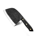 Couteau de chef forgé à la main – lame large et manche en bois