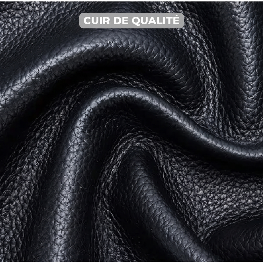 Boîte à bijoux de voyage – cuir grainé, fermoir à clip et intérieur compartimenté