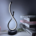 Lampe de chevet LED courbée – trois teintes et intensité réglable