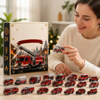 Calendrier de l'avent pompiers – 24 véhicules en acrylique à poser ou suspendre