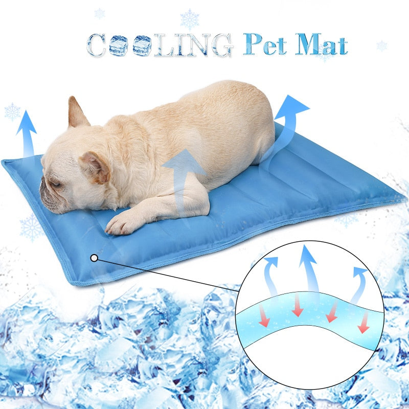 Tapis rafraîchissant pour chien – à remplir d'eau, pliable