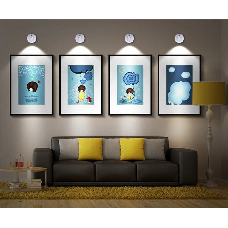 Lampe sans fil à LED – tête orientable, télécommande et variateur