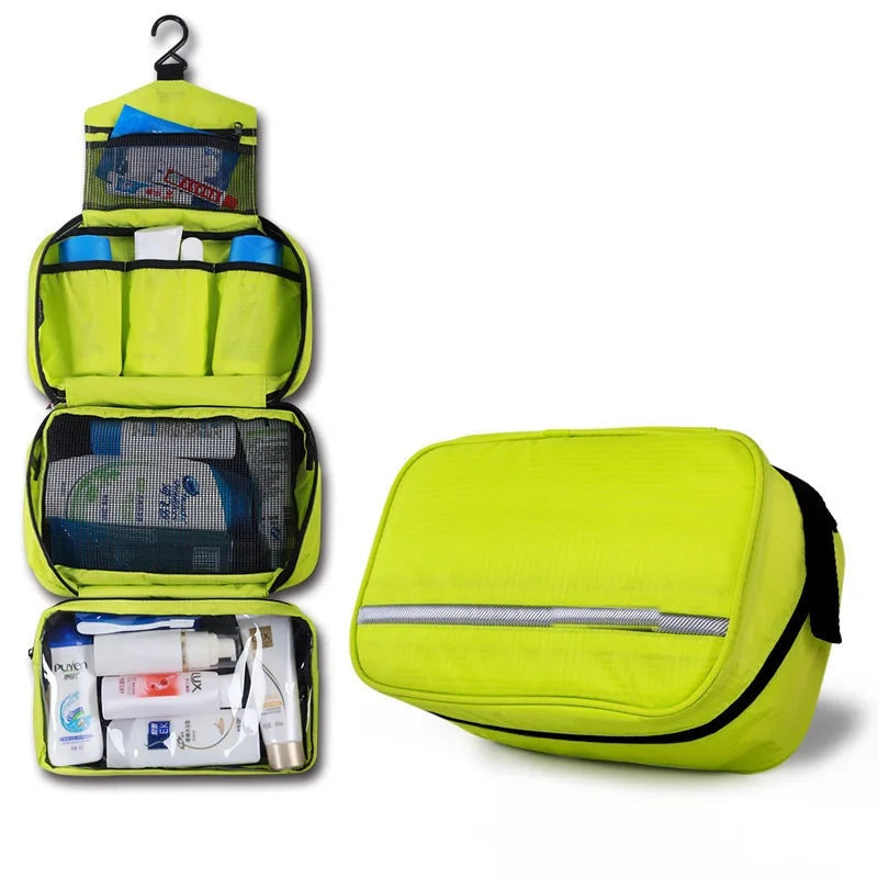 Trousse de toilette suspendue – grand format déperlant avec crochet