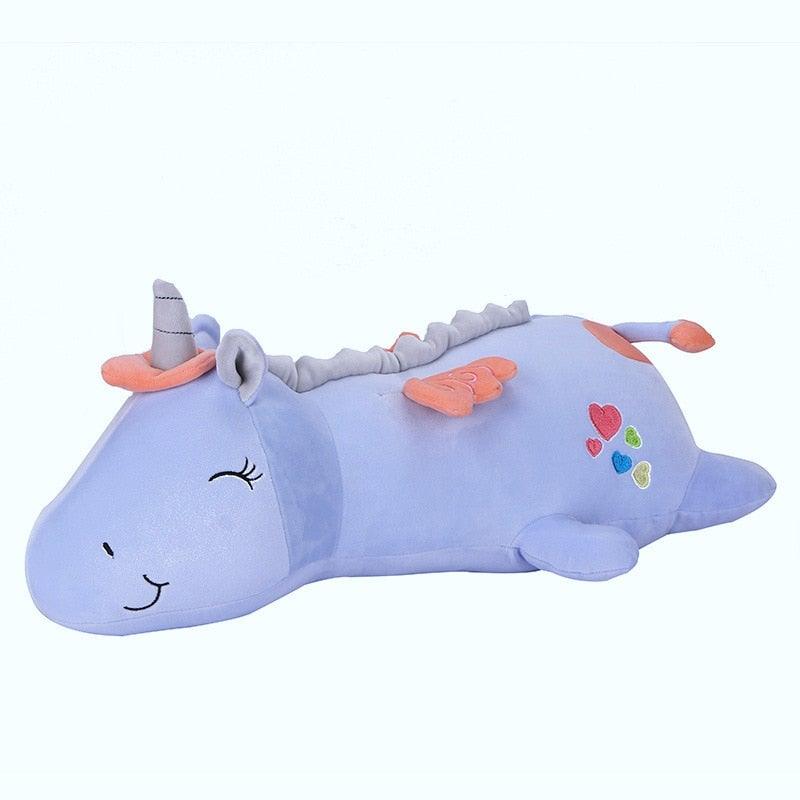 Peluche licorne lumineuse – LED multicolores et rembourrage velours