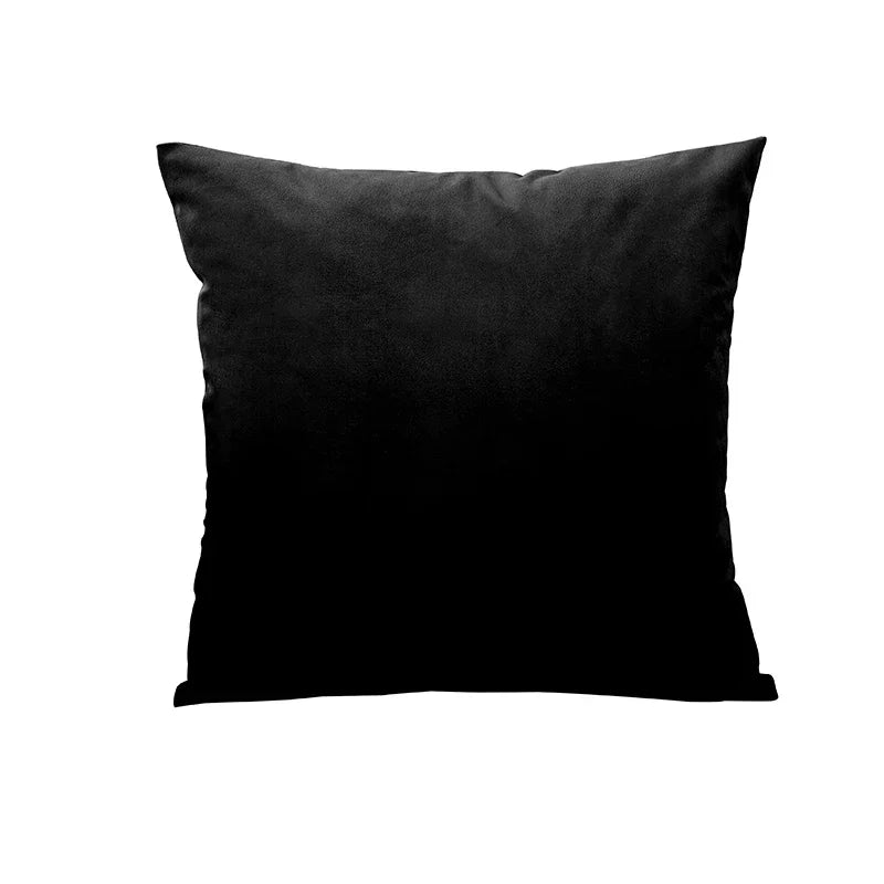 Housse de coussin en velours uni – fermeture invisible, huit coloris