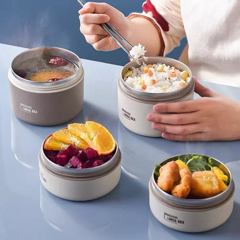 Lunch box isotherme en inox – double paroi et sac de transport