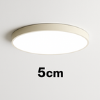 Plafonnier LED rond et extra plat – diffuseur en verre dépoli, montage semi-encastré