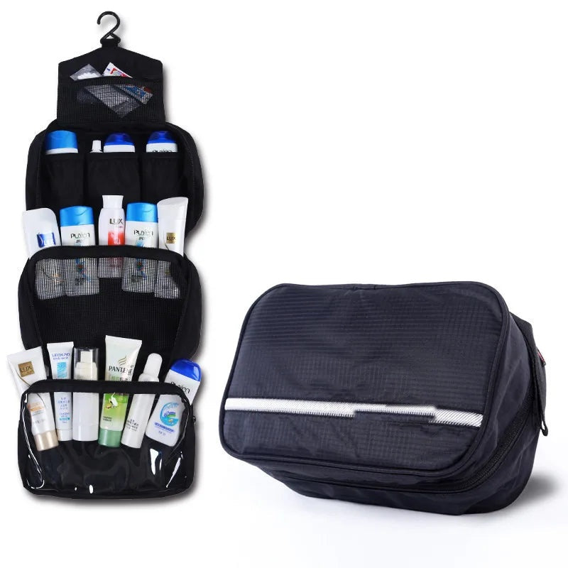 Trousse de toilette suspendue – grand format déperlant avec crochet