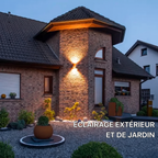 Applique murale extérieure sans fil – détecteur de mouvement et faisceau réglable