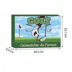 Calendrier de l'avent golf – 24 accessoires avec serviette, manchettes et chaussettes