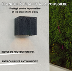 Applique murale extérieure sans fil – détecteur de mouvement et faisceau réglable