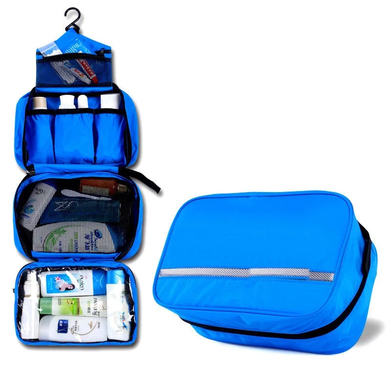 Trousse de toilette suspendue – grand format déperlant avec crochet