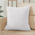 Housse de coussin jacquard gaufrée – relief tissé, fermeture invisible