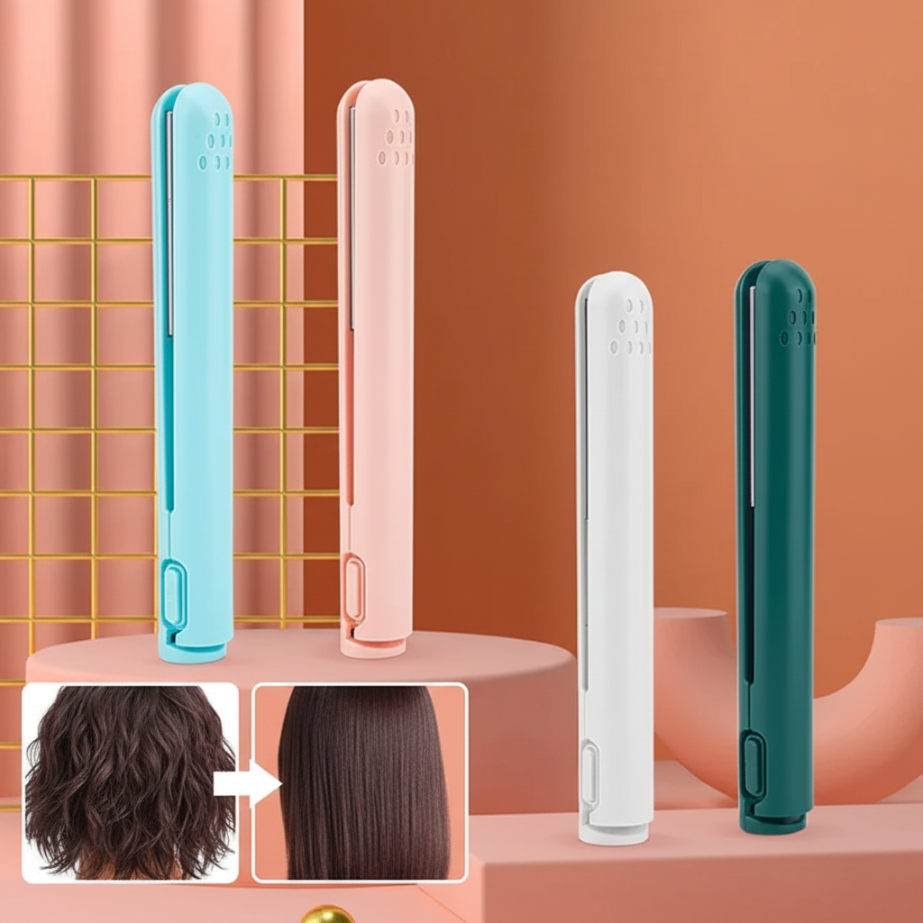 Mini lisseur sans fil – plaques céramique, rechargeable par USB