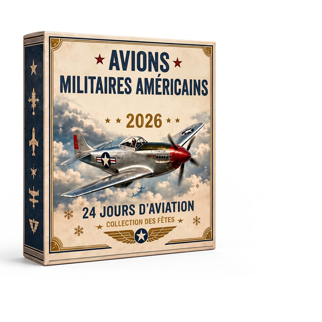 Calendrier de l'avent avions – 24 ornements en acrylique à suspendre, trois modèles