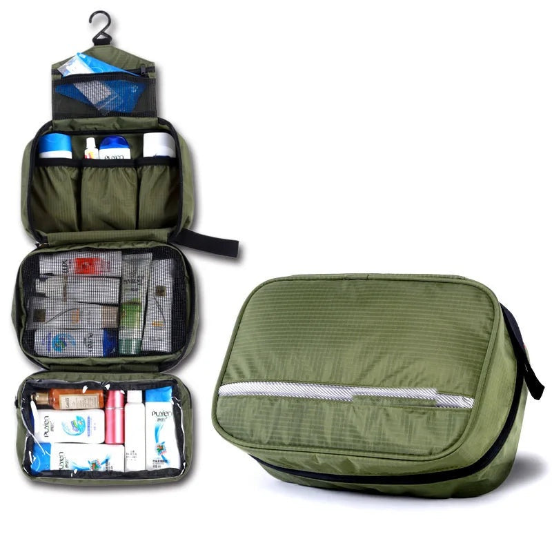 Trousse de toilette suspendue – grand format déperlant avec crochet