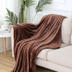 Plaid peluche ultra-doux – flanelle épaisse, canapé et lit