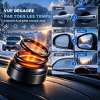 Chauffage voiture solaire – double anneau rotatif, sans câble, compact