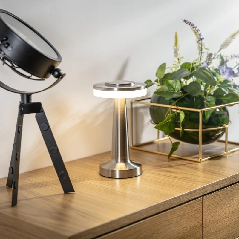 Lampe de chevet sans fil – intensité réglable et commande tactile