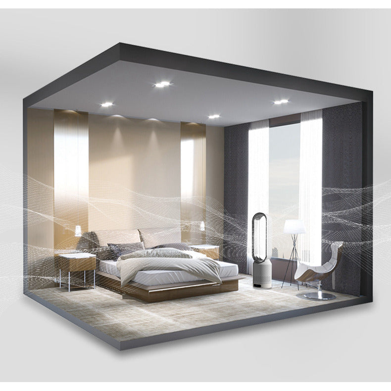 Ventilateur colonne sans pales avec filtre – 8 vitesses, oscillation 90°, télécommande