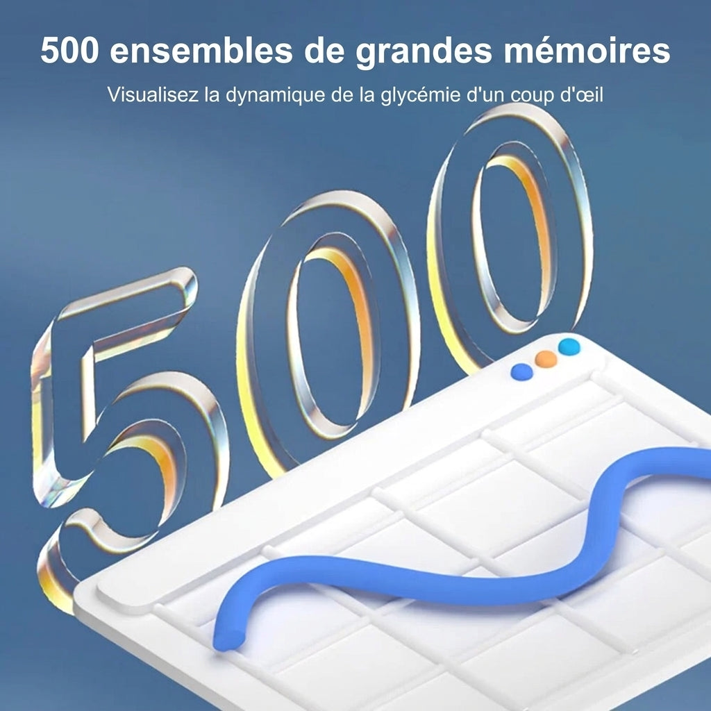 Glucomètre digital portable – écran LED