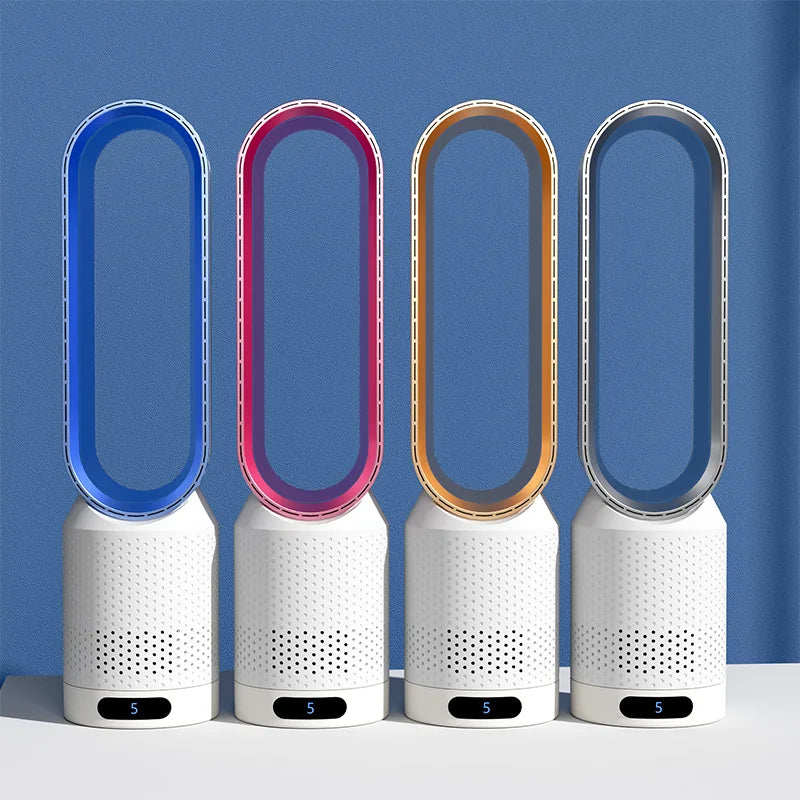 Ventilateur colonne sans pales avec filtre – 8 vitesses, oscillation 90°, télécommande