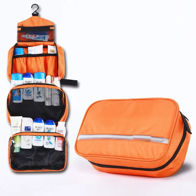 Trousse de toilette suspendue – grand format déperlant avec crochet