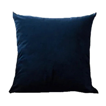 Housse de coussin en velours uni – fermeture invisible, huit coloris