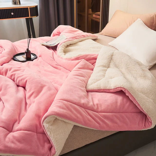 Plaid polaire réversible – flanelle douce et envers sherpa