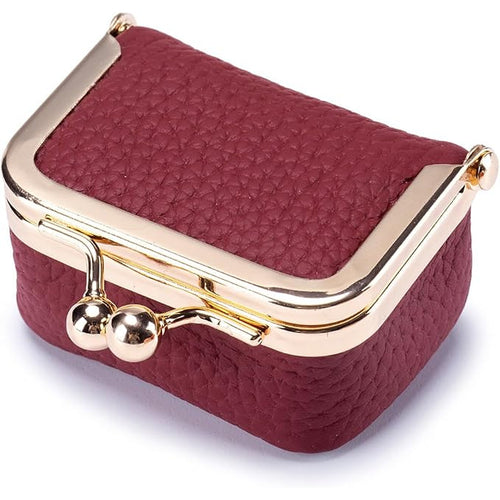 Boîte à bijoux de voyage – cuir grainé, fermoir à clip et intérieur compartimenté