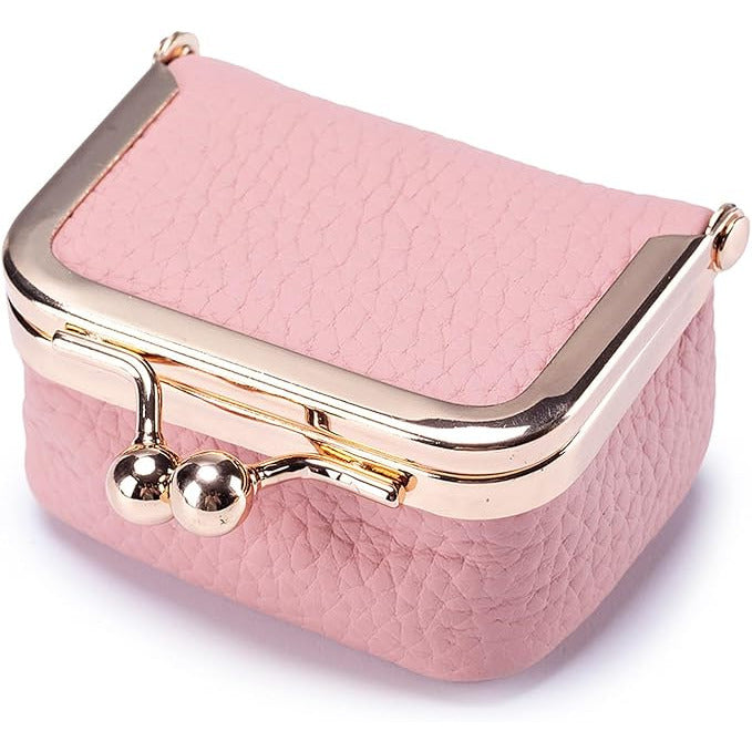 Boîte à bijoux de voyage – cuir grainé, fermoir à clip et intérieur compartimenté