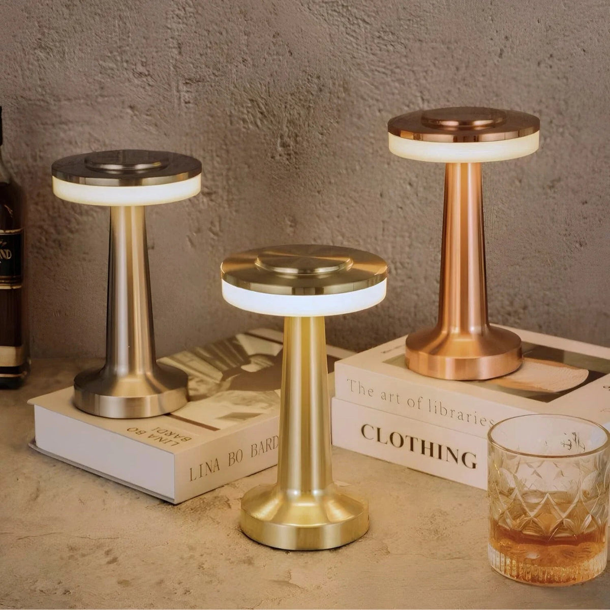 Lampe de chevet sans fil – intensité réglable et commande tactile