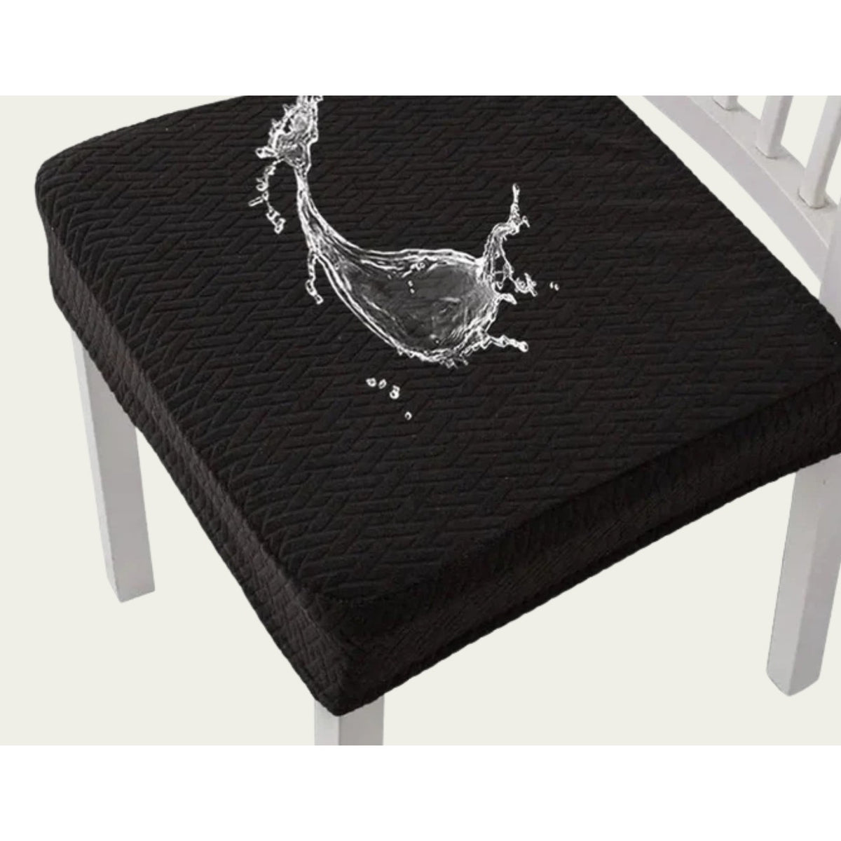 Housse d'assise de chaise extensible – tissu déperlant