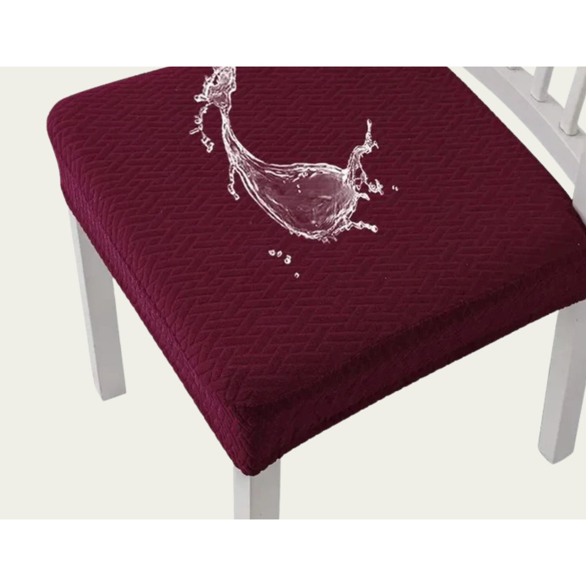 Housse d'assise de chaise extensible – tissu déperlant